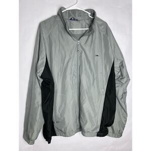 Crane Sports Men's Windbreaker Full Zip Jacket Size XXL Gray/Black